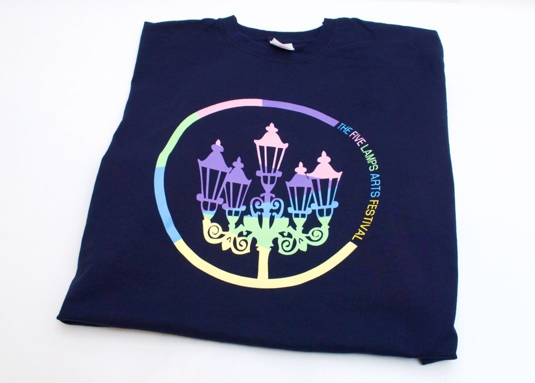 5 lamps t-shirt