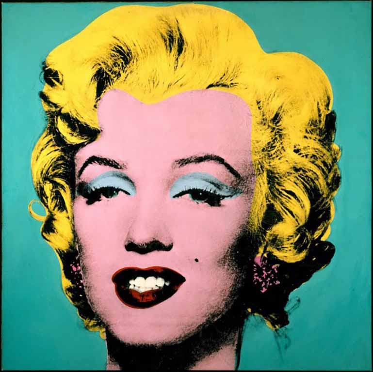 Screen print of Marilyn Monroe