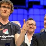 "An animated Paddy Cosgrove with Enda Kenny at the Web Summit"
