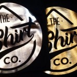 Gold and Silver metallic foil print on a classic black tee from The T-Shirt Company Dublin