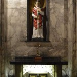 Valentine Statue at church in Dublin, Ireland