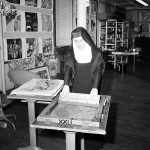 Nun screenprinting
